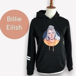 Billie Eilish black oversized sweatshirt